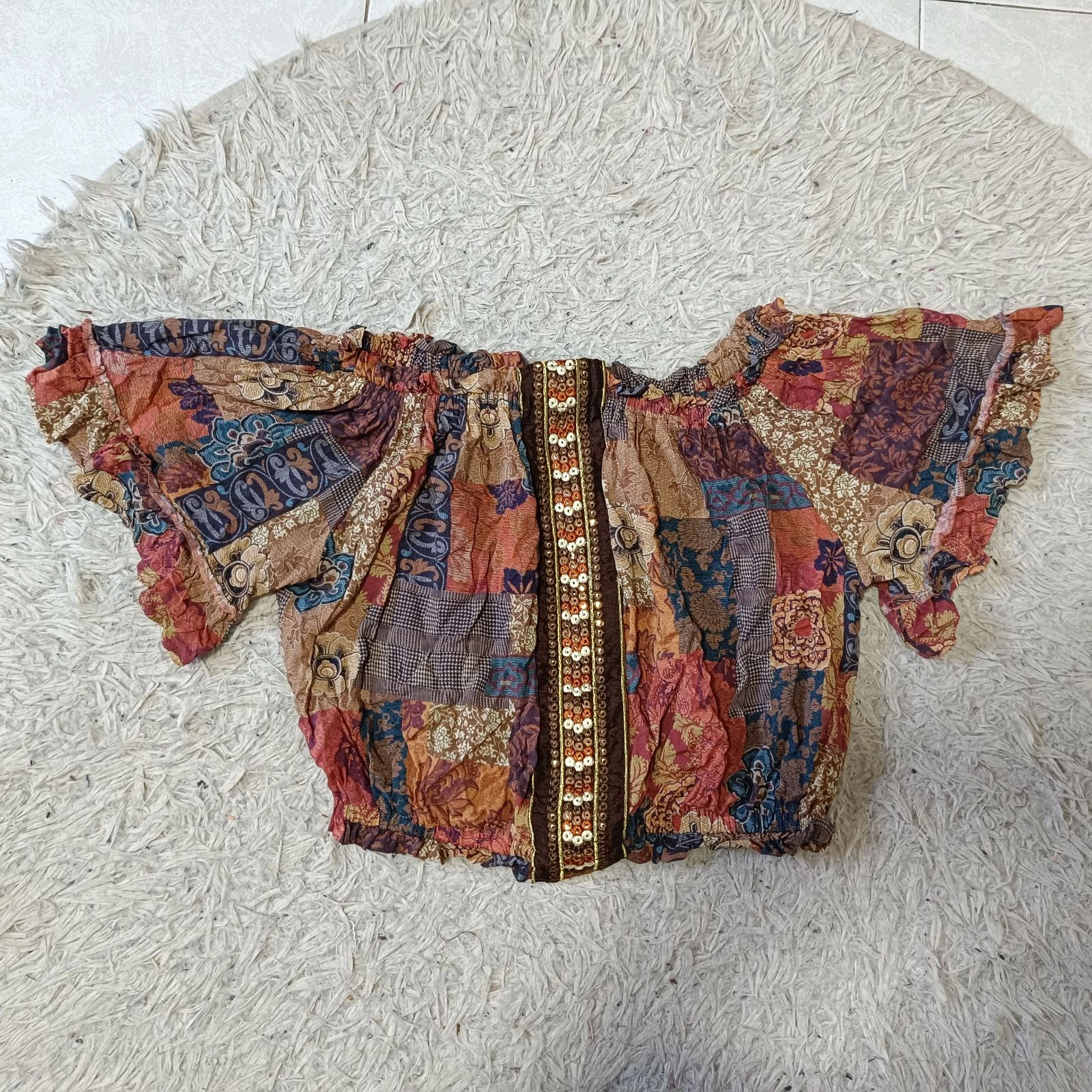 Prachtige vintage-stijl croptop 🌇 Studio F / Haut court de stijl vintage prachtig – photo 8
